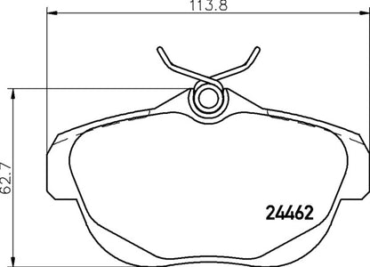 Mintex MDB2858 Brake Pad Set, disc brake