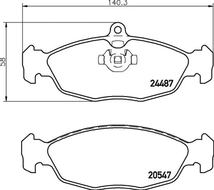 Mintex MDB2243 Brake Pad Set, disc brake