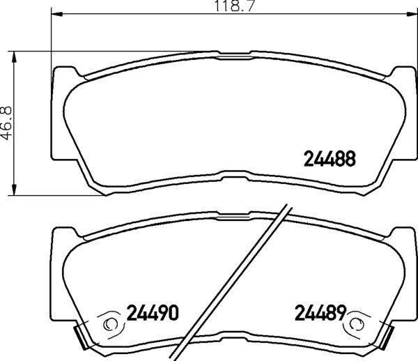 Mintex MDB2855 Brake Pad Set, disc brake