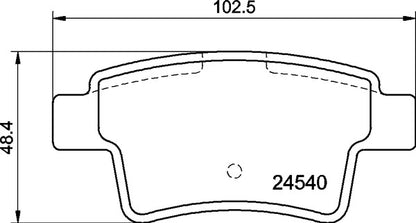 Mintex MDB2892 Brake Pad Set, disc brake
