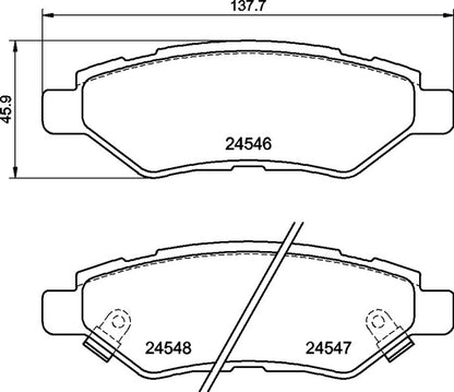 Mintex MDB2898 Brake Pad Set, disc brake