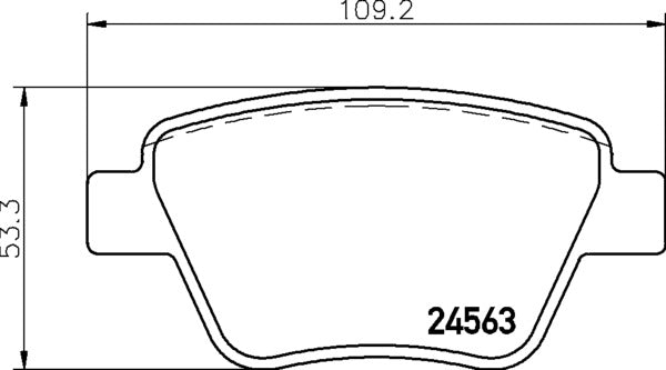Mintex MDB2972 Brake Pad Set, disc brake