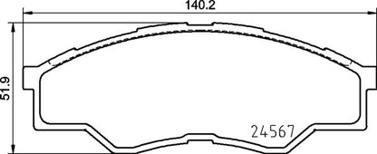Mintex MDB2915 Brake Pad Set, disc brake