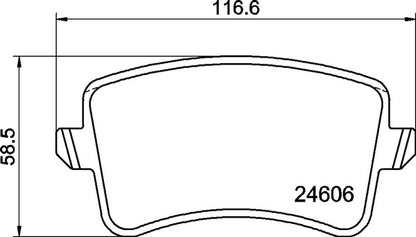 Mintex MDB2929 Brake Pad Set, disc brake