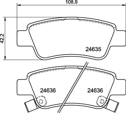 Mintex MDB2926 Brake Pad Set, disc brake