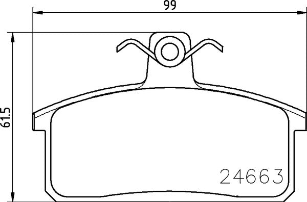 Mintex MDB2912 Brake Pad Set, disc brake