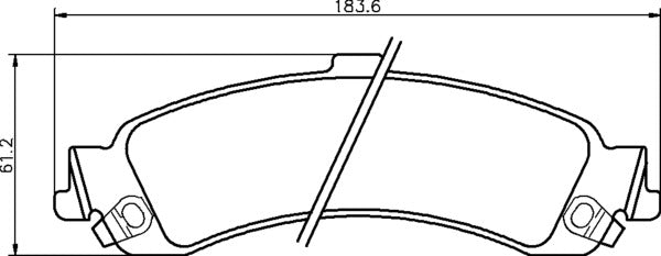 Mintex MDB2322 Brake Pad Set, disc brake