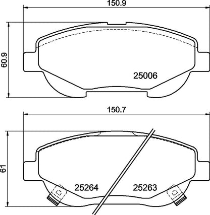 Mintex MDB3139 Brake Pad Set, disc brake
