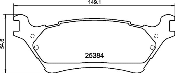 Mintex MDB4239 Brake Pad Set, disc brake