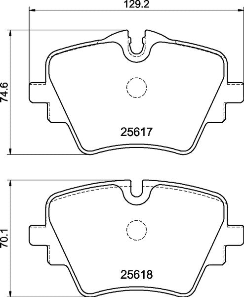 Mintex MDB4327 Brake Pad Set, disc brake