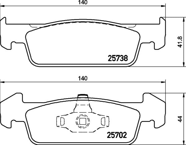 Mintex MDB3375 Brake Pad Set, disc brake