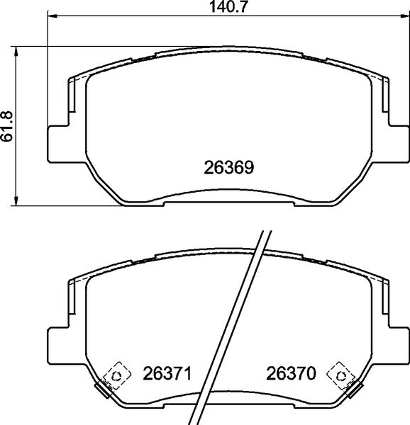 Mintex MDB4337 Brake Pad Set, disc brake