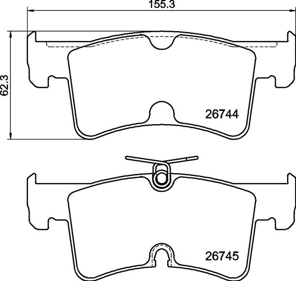 Mintex MDB4339 Brake Pad Set, disc brake