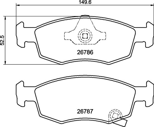 Mintex MDB4341 Brake Pad Set, disc brake