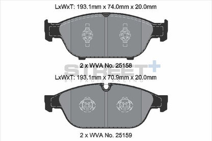 PAGID Racing T8109SP2001 STREET+ Brake Pads