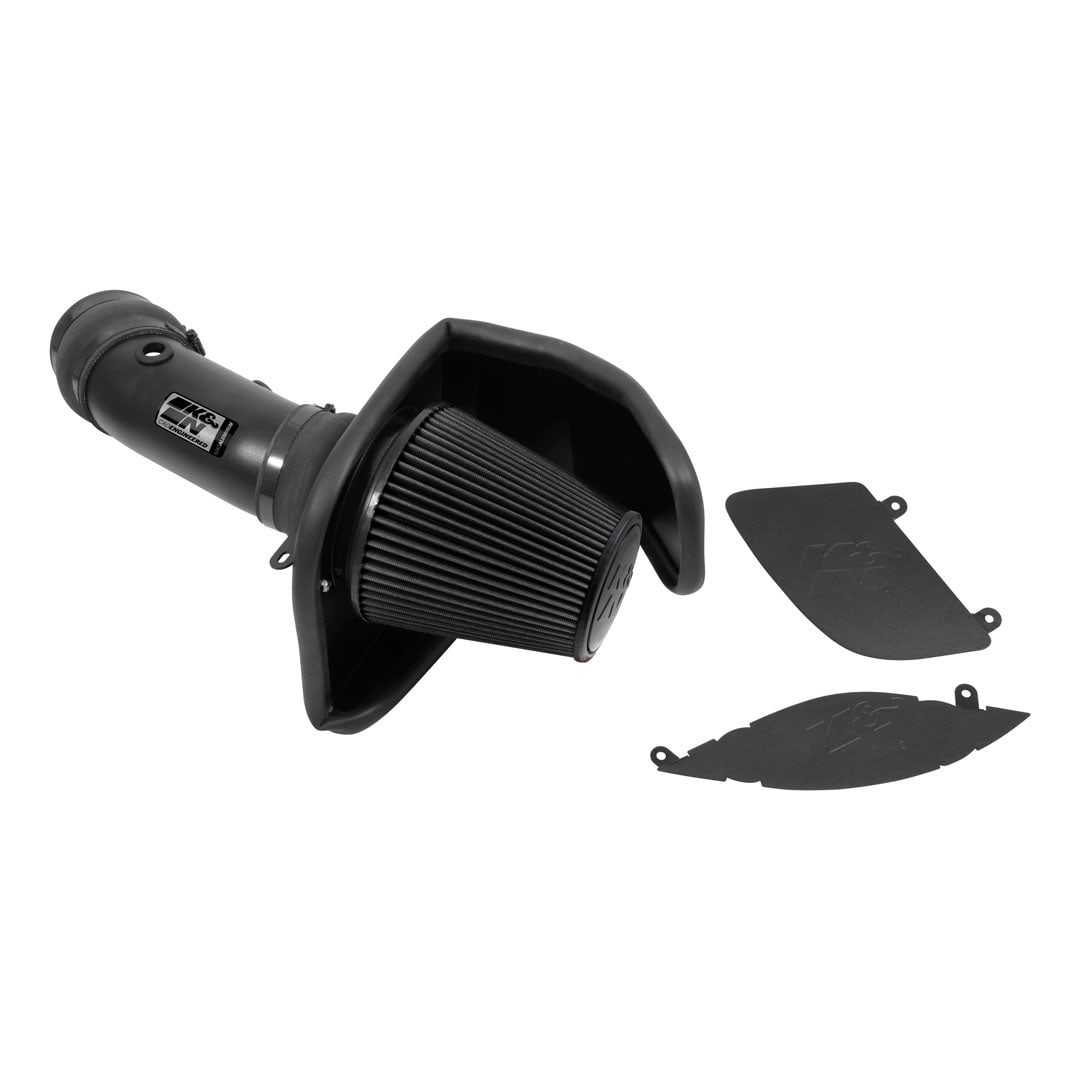 K&N 30-2553TTK Cold Air Intake - Dryflow, Roto-mold Tube - DODGE CHALL HELLCAT SC V8-6.2