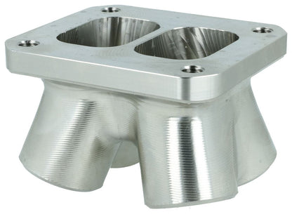 Turbozentrum 182414 4-Cyl. CNC stainless steel turbo manifold collector T4 Twinscroll without Wastegate ports