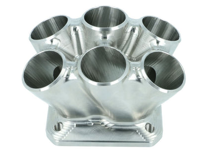 Turbozentrum 117620 6-Cyl. CNC stainless steel turbo manifold Collector T4 Twinscroll without external Wastegate port