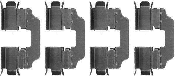 TEXTAR 82076200 Brake Pad Fitting Kit