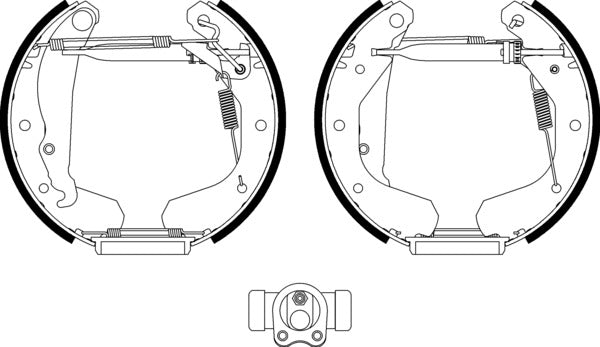Mintex MSP005 Brake Shoe Set Shoe Kit Pro