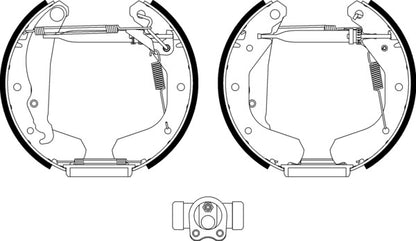 Mintex MSP005 Brake Shoe Set Shoe Kit Pro
