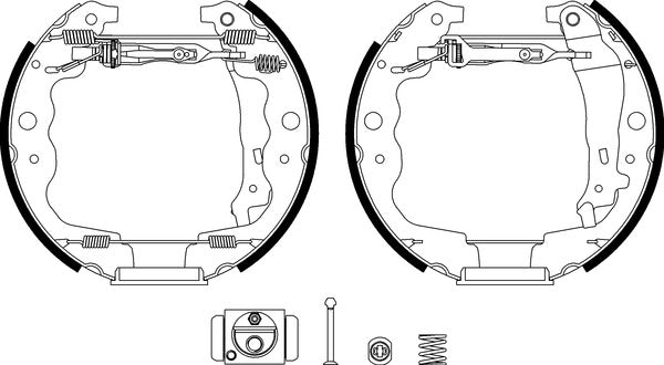Mintex MSP420 Brake Shoe Set Shoe Kit Pro