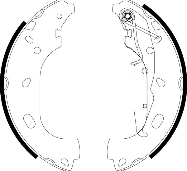 Mintex MFR781 Brake Shoe Set