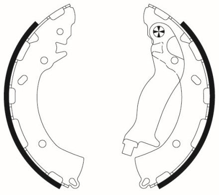 Mintex MFR726 Brake Shoe Set