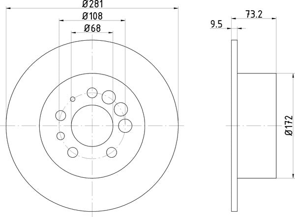 Mintex MDC21 Brake Disc