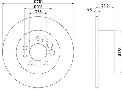 Mintex MDC21 Brake Disc