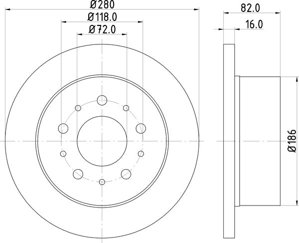 Mintex MDC1650 Brake Disc