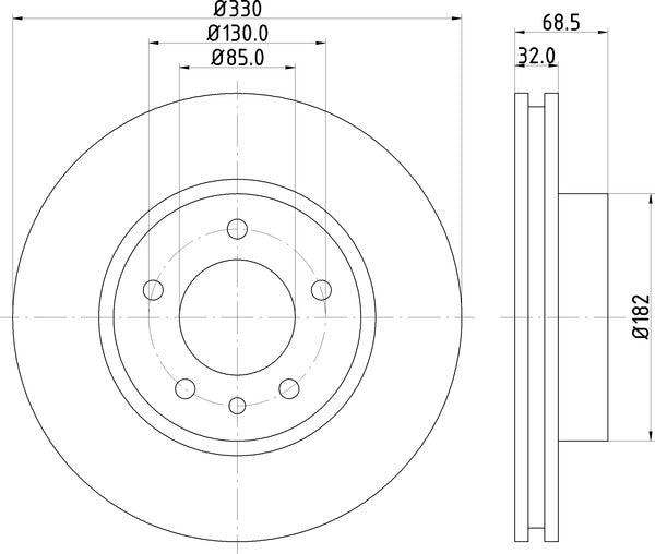 Mintex MDC1610LC Brake Disc