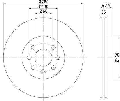 Mintex MDC1673 Brake Disc