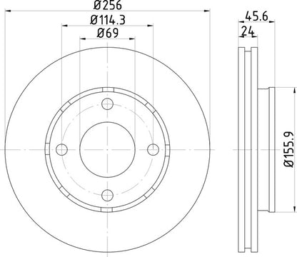Mintex MDC1753 Brake Disc