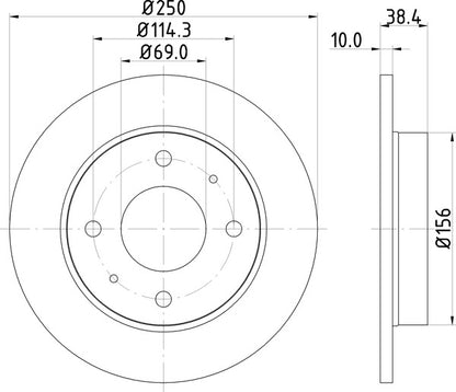 Mintex MDC2376 Brake Disc