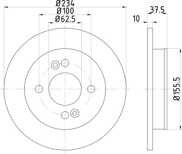Mintex MDC1726 Brake Disc
