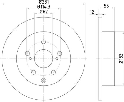 Mintex MDC1826 Brake Disc