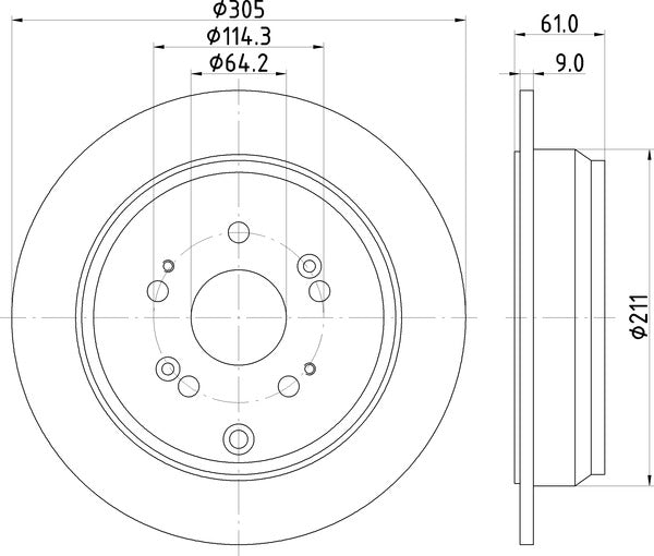 Mintex MDC1842 Brake Disc