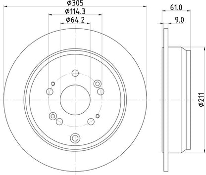 Mintex MDC1842 Brake Disc