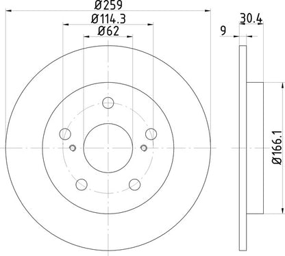 Mintex MDC2048 Brake Disc