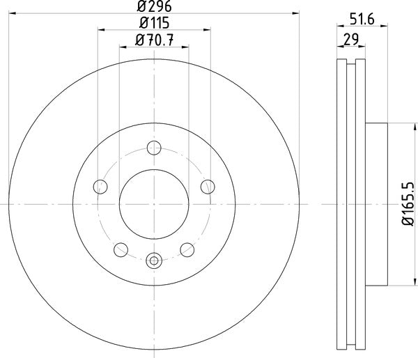 Mintex MDC2019 Brake Disc