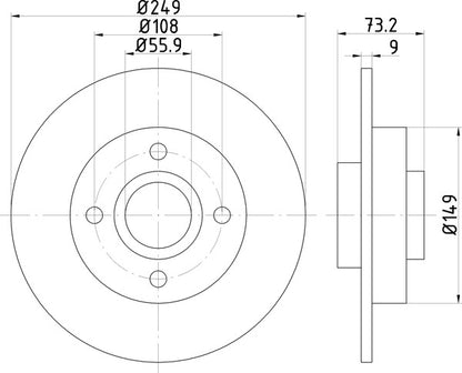 Mintex MDC2031 Brake Disc