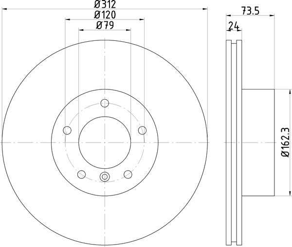 Mintex MDC1912C Brake Disc