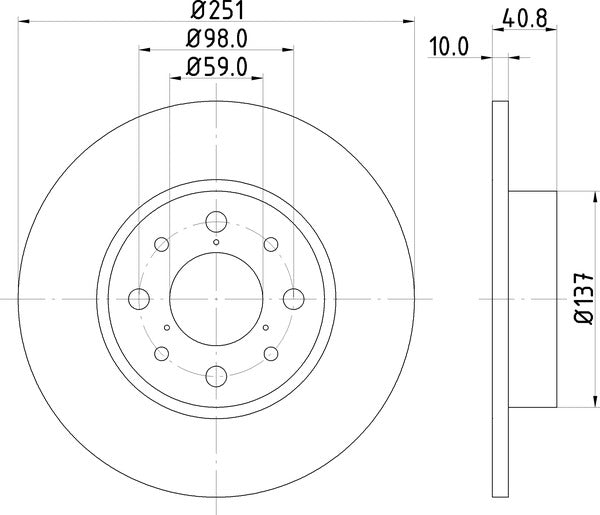 Mintex MDC2237 Brake Disc