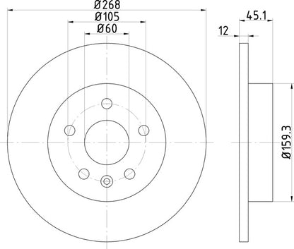 Mintex MDC2132 Brake Disc