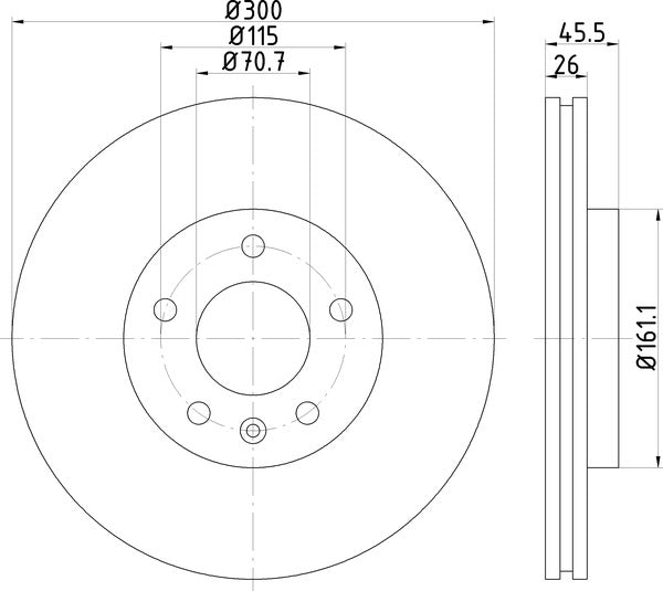 Mintex MDC2133 Brake Disc