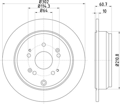 Mintex MDC2231 Brake Disc