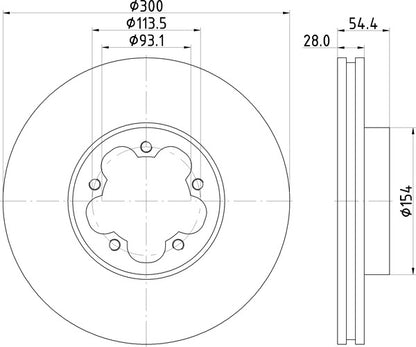 Mintex MDC2264 Brake Disc