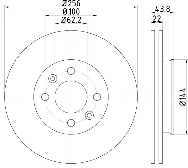 Mintex MDC2344 Brake Disc