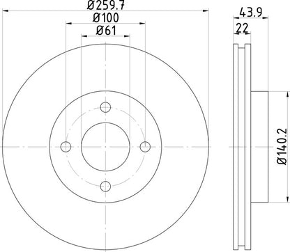 Mintex MDC2365 Brake Disc